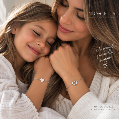 Set Pulseras Legame – Dos Corazones