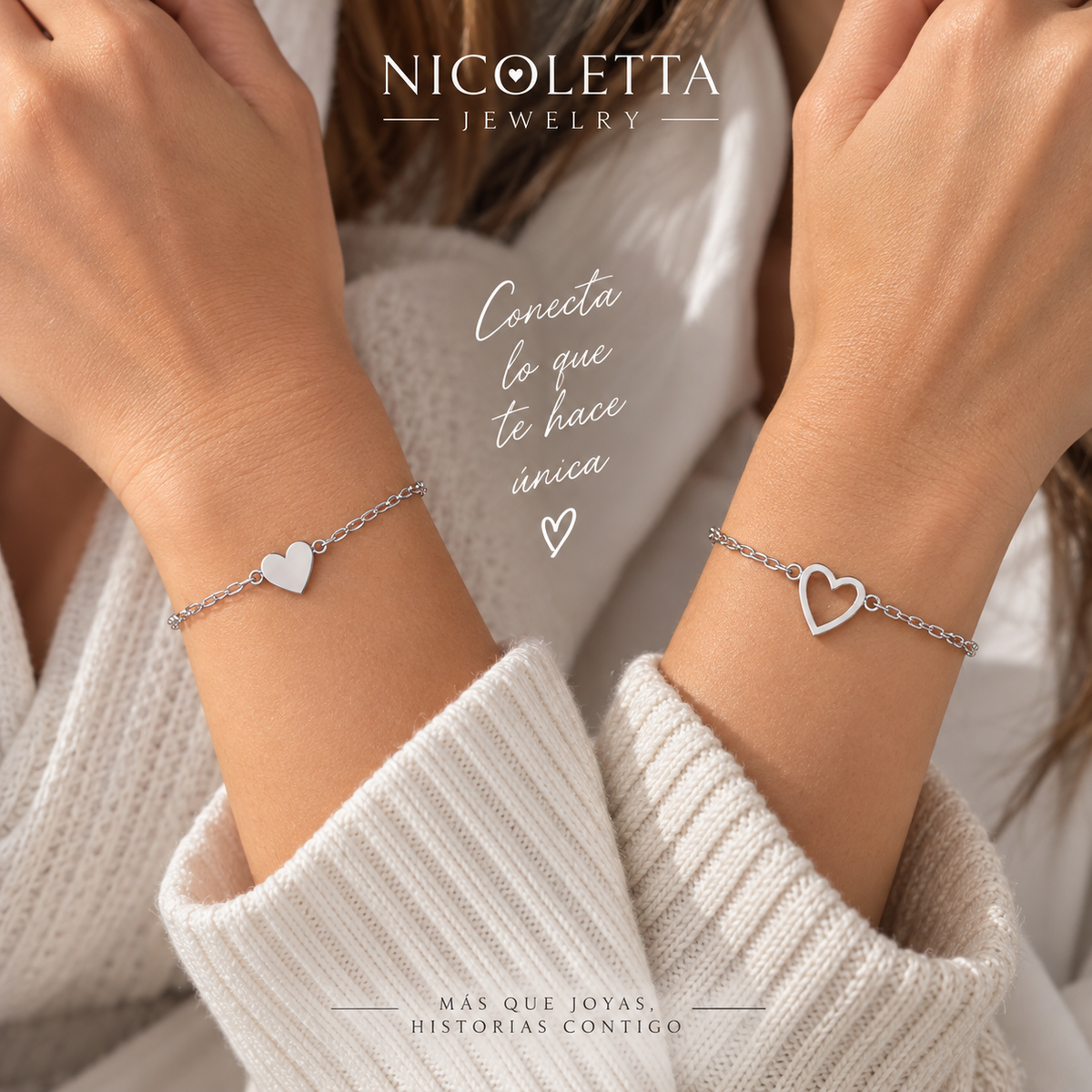 Set Pulseras Legame – Dos Corazones