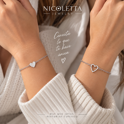 Set Pulseras Legame – Dos Corazones